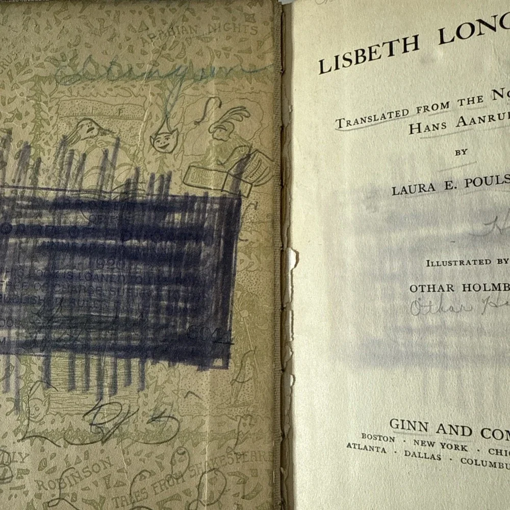 Lisbeth Longfrock Laura E. Poulsson Hans Aanrud - 1907 Illustrated HC Ginn & Co.